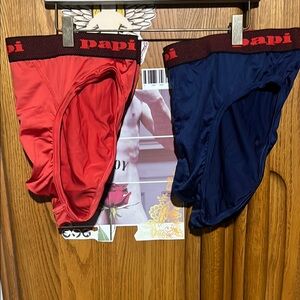 Papi Red and Blue Briefs